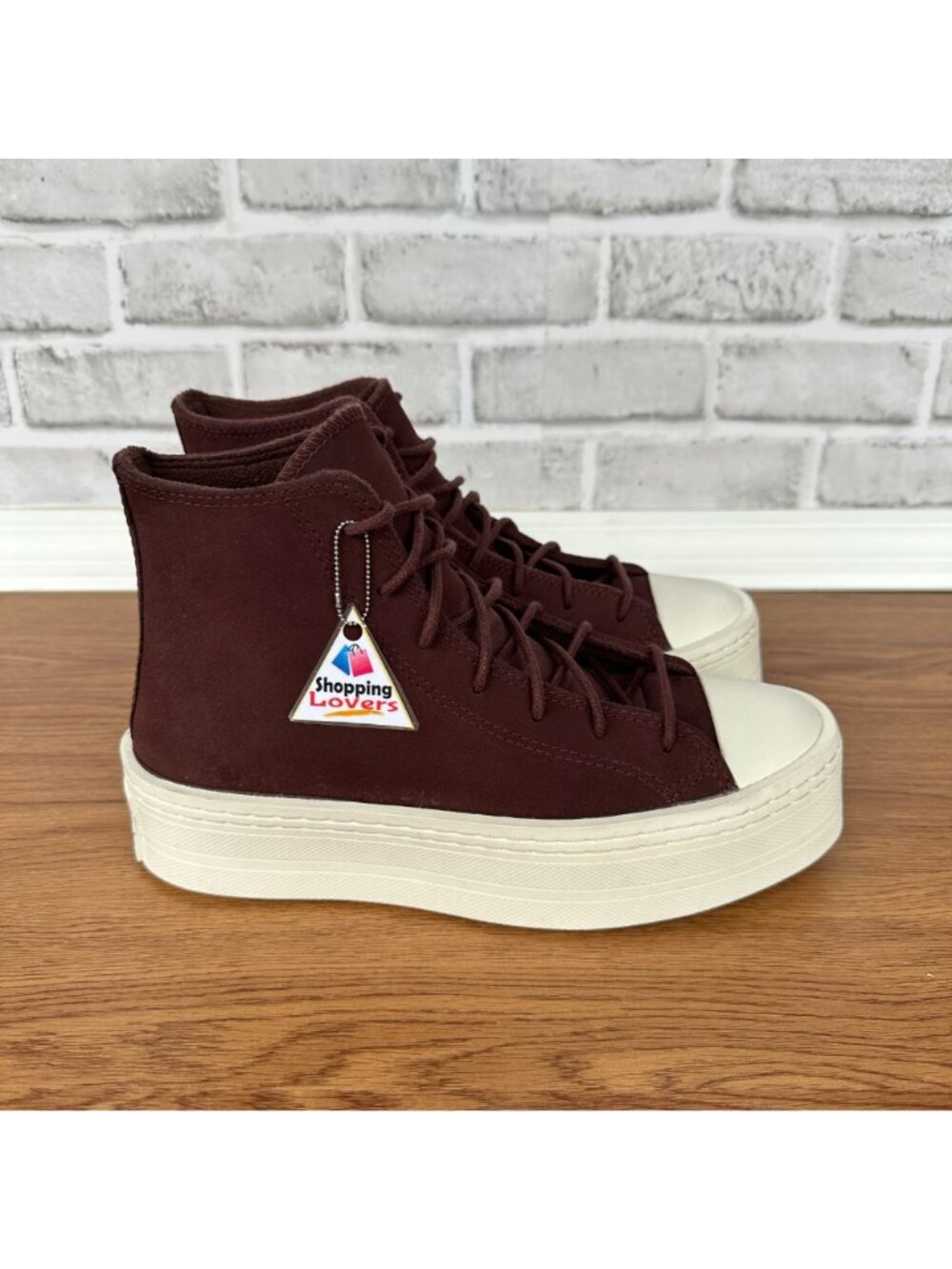 Converse Chuck Taylor Lift Platform Hi Suede Fleece Lining 8.5 Wmn Shoes A06783C - Picture 7 of 11